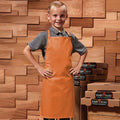 Orange - Back - Premier Childrens-Kids Bib Apron