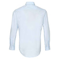 Light Blue - Back - Premier Supreme Heavier Weight Poplin Long Sleeve Work Shirt