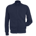 Navy - Front - B&C Mens Spider Full Zipped Fleece Top