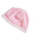 Pink - White - Back - Bella + Canvas Baby Unisex Reversible Baby Rib Beanie Hat