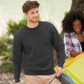Charcoal - Back - Fruit Of The Loom Unisex Premium 70-30 Set-In Sweatshirt
