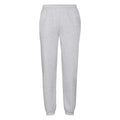 Heather Grey - Front - Fruit Of The Loom Mens Premium 70-30 Elasticated Jog Pants - Jogging Bottoms