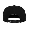 Black-Ostrich - Back - Yupoong Flexfit Unisex Leather Snapback Cap