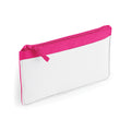 Fuchsia - Front - Bagbase Plain Sublimation Pencil Case