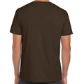 Dark Chocolate - Back - Gildan Mens Short Sleeve Soft-Style T-Shirt