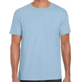 Light Blue - Front - Gildan Mens Short Sleeve Soft-Style T-Shirt