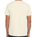 Natural - Back - Gildan Mens Short Sleeve Soft-Style T-Shirt