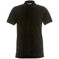 Black - Front - Kustom Kit Mens Klassic Heavyweight Slim Fit Polo