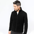 Black - Back - WK. Designed To Work Mens Full Zip Anti Pill Microfleece Jacket