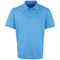 Sapphire - Front - Premier Mens Coolchecker Pique Short-Sleeved Polo Shirt