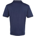 Navy - Back - Premier Mens Coolchecker Pique Short-Sleeved Polo Shirt