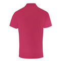 Hot Pink - Back - Premier Mens Coolchecker Pique Short-Sleeved Polo Shirt