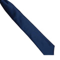 Navy - Back - Premier Colours Mens Satin Clip Tie