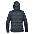 Navy- Charcoal - Back - Stormtech Womens Gravity Thermal Shell Jacket