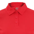 Red - Back - Fruit Of The Loom Womens-Ladies Moisture Wicking Lady-Fit Performance Polo Shirt