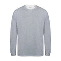 Heather Grey - Front - Skinnifit Mens Drop Shoulder Slogan Top