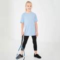 Jet Black - Side - AWDis Just Cool Childrens-Girls Cool Capri Sports Trousers