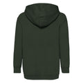 Bottle Green - Back - Fruit Of The Loom Older Kids Unisex Classic 80-20 Hoodie