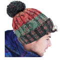 Morning Frost - Back - Beechfield Unisex Adults Corkscrew Knitted Pom Pom Beanie Hat