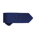 Navy- Red - Back - Premier Mens Micro Dot Pattern Formal Work Tie