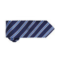 Navy-Royal - Back - Premier Mens Waffle Stripe Formal Business Tie