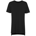 Black - Front - Comfy Co Womens-Ladies Oversized Sleepy T Short Sleeve Pyjama T-Shirt