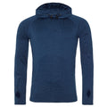 Navy Melange - Front - AWDis Just Cool Mens Cowl Neck Long Sleeve Baselayer Top