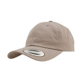 Khaki - Front - Yupoong Flexfit 6-panel Baseball Cap With Buckle