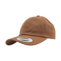 Tan - Front - Yupoong Flexfit 6-panel Baseball Cap With Buckle