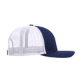 Navy-White - Back - Yupoong Flexfit Retro Snapback Trucker Cap