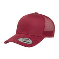 Cranberry - Front - Yupoong Flexfit Retro Snapback Trucker Cap