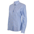 Blue - Lifestyle - Henbury Womens-Ladies Modern Long Sleeve Oxford Shirt