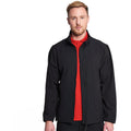Black - Side - RTXtra Mens Classic 2 Layer Softshell Jacket