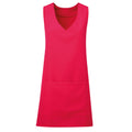 Hot Pink - Front - Premier Unisex Wrap-Around Tunic