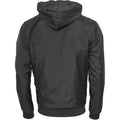 Black-White - Back - Build Your Brand Mens Zip Up Wind Runner Jacket