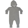 Heather Grey Melange - Front - Babybugz Baby-Babies All-In-One