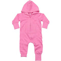 Bubblegum Pink - Front - Babybugz Baby-Babies All-In-One