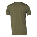 Military Green - Back - Bella + Canvas Unisex Jersey Crew Neck T-Shirt