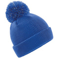 Bright Royal - Front - Beechfield Childrens-Kids Reflective Bobble Beanie