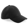 Black - Front - Beechfield Unisex Melton Wool 6 Panel Cap