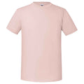 Powder Rose - Front - Fruit Of The Loom Mens Iconic 195 Ringspun Premium Tshirt