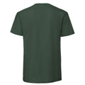 Bottle Green - Back - Fruit Of The Loom Mens Iconic 195 Ringspun Premium Tshirt