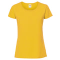 Orange - Side - Fruit Of The Loom Womens-Ladies Fit Ringspun Premium Tshirt