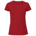 Burgundy - Close up - Fruit Of The Loom Womens-Ladies Fit Ringspun Premium Tshirt