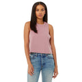 Orchid Heather - Lifestyle - Bella + Canvas Womens-Ladies Racerback Cropped Sleeveless Tank Top