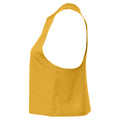 Heather Mustard - Side - Bella + Canvas Womens-Ladies Racerback Cropped Sleeveless Tank Top