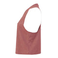 Heather Mauve - Side - Bella + Canvas Womens-Ladies Racerback Cropped Sleeveless Tank Top