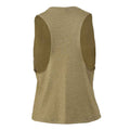 Heather Olive - Back - Bella + Canvas Womens-Ladies Racerback Cropped Sleeveless Tank Top