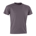 Grey - Front - Spiro Adults Unisex Impact Aircool Tee