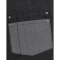 Indigo Denim - Close up - Premier Unisex Domain Contrast Denim Bib Apron